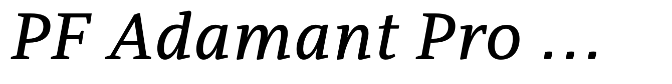 PF Adamant Pro Medium Italic